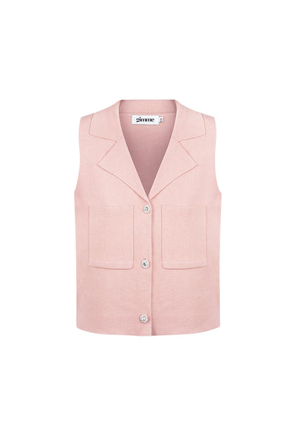 Damen Top V-Ausschnitt Knopfleiste | Viskose | Mehrfarbig