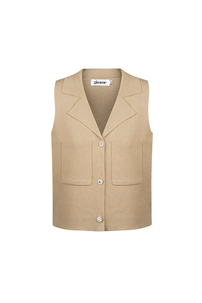 Damen Top V-Ausschnitt Knopfleiste | Viskose | Mehrfarbig