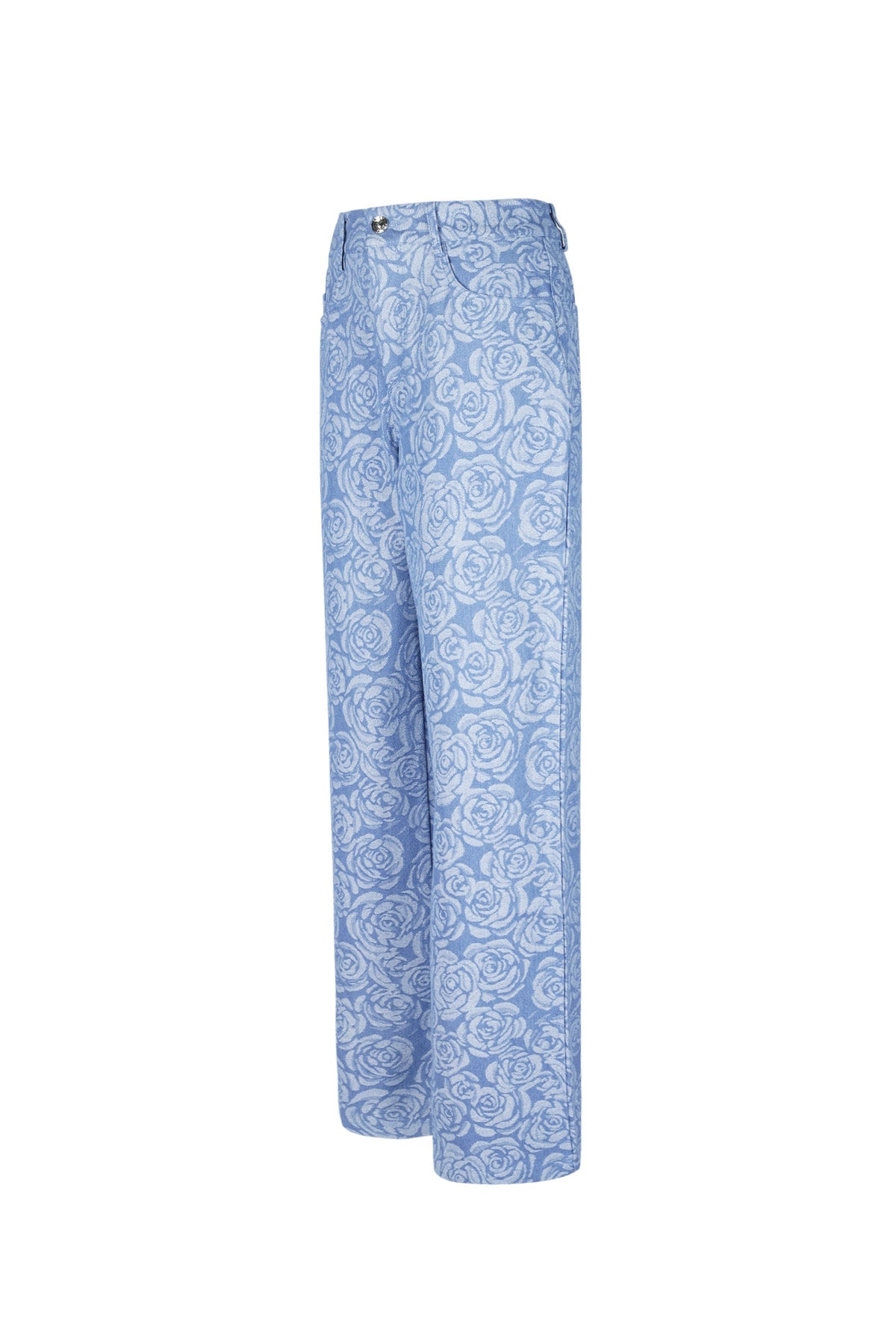 Damen Hose Blumenmuster | Baumwolle | Mehrfarbig