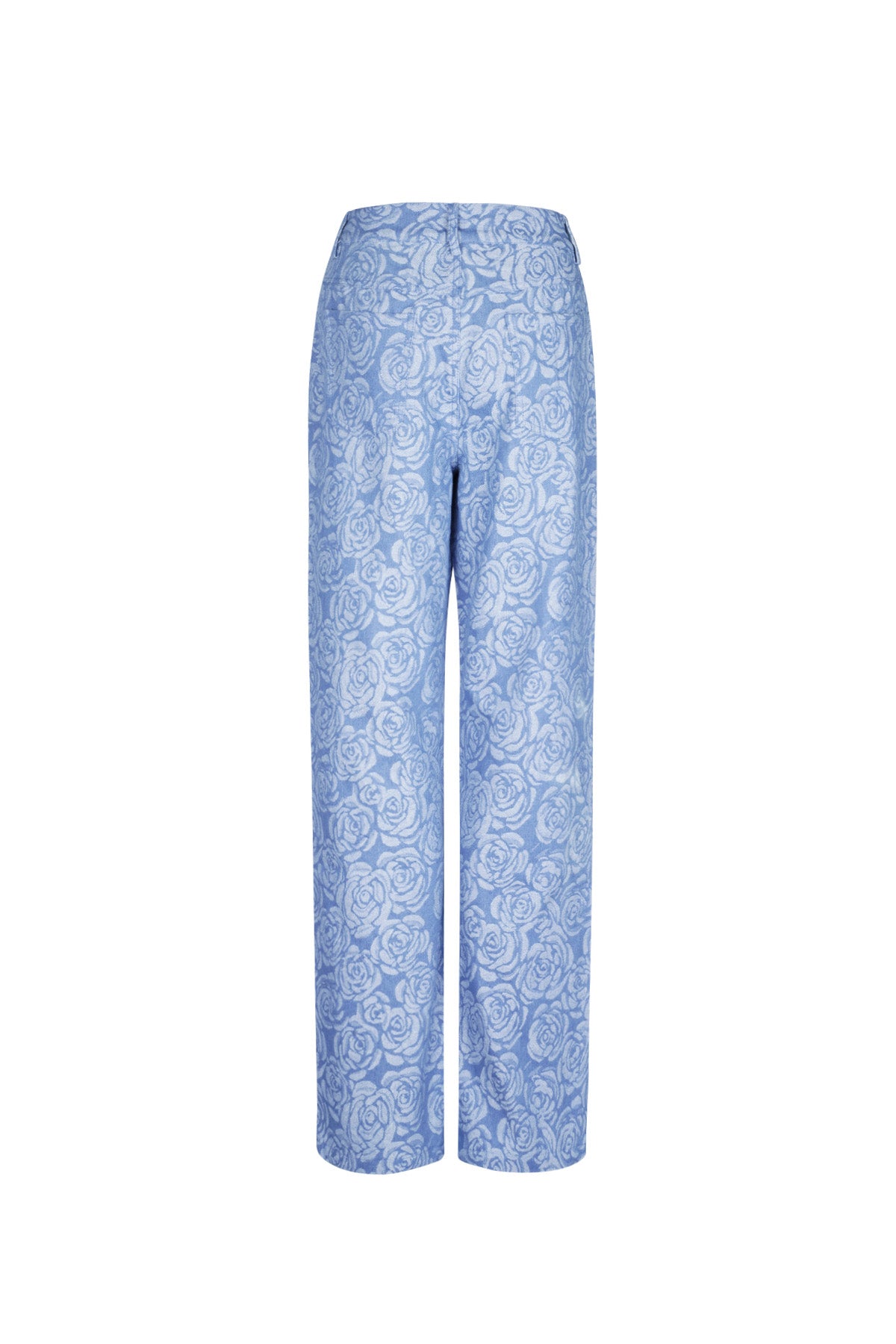 Damen Hose Blumenmuster | Baumwolle | Mehrfarbig