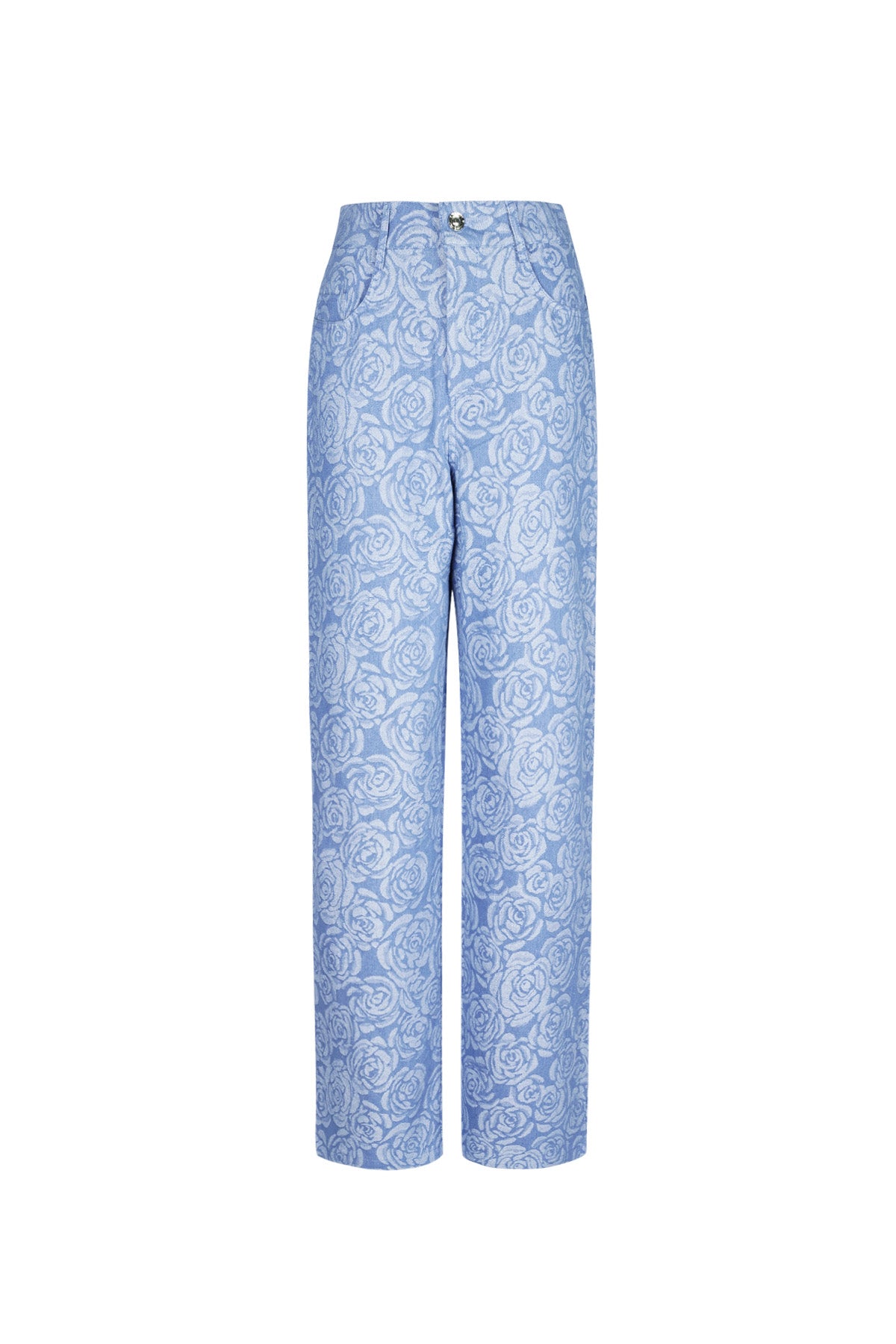 Damen Hose Blumenmuster | Baumwolle | Mehrfarbig