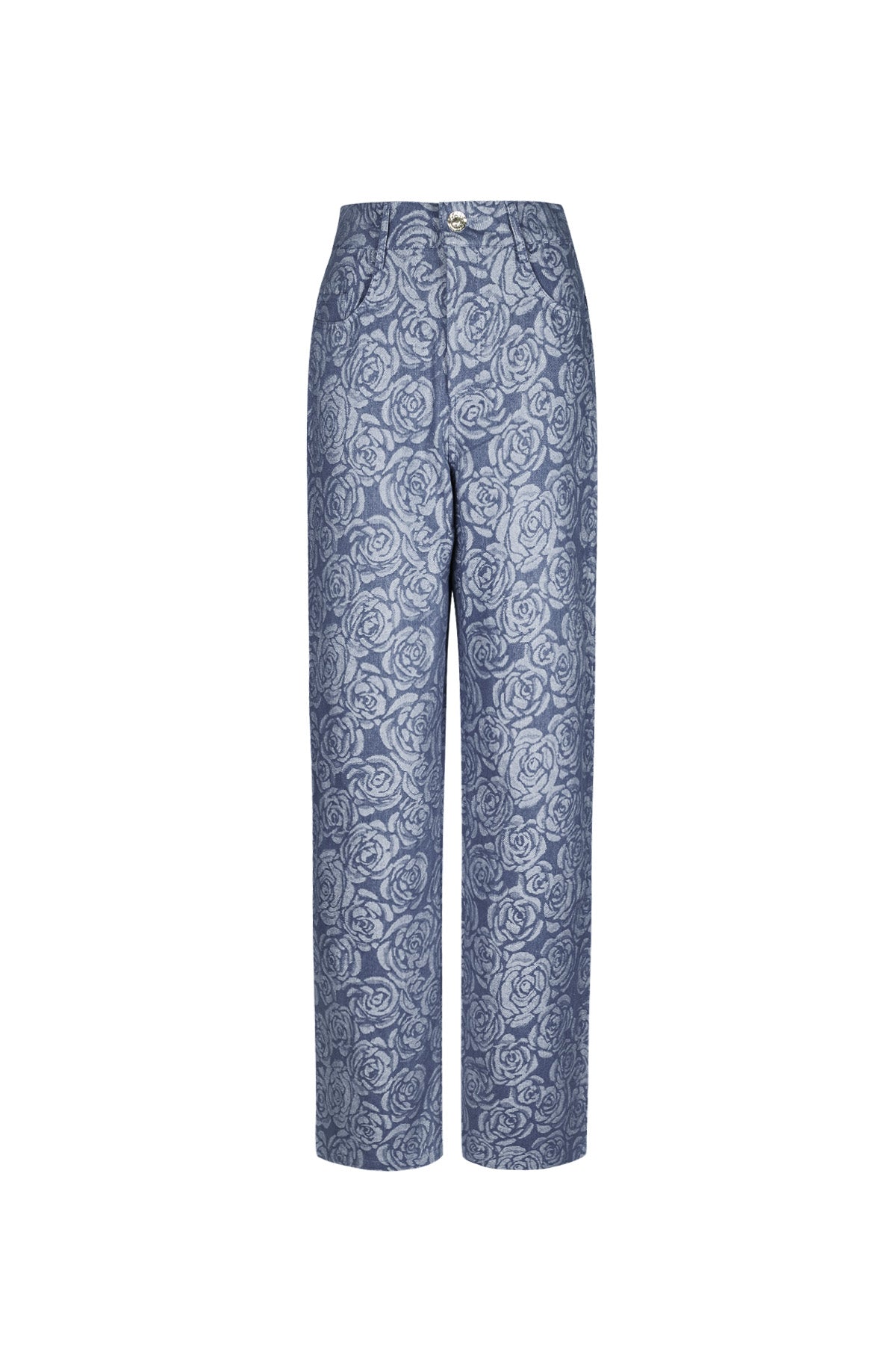 damen hose blumenmuster | baumwolle | mehrfarbig