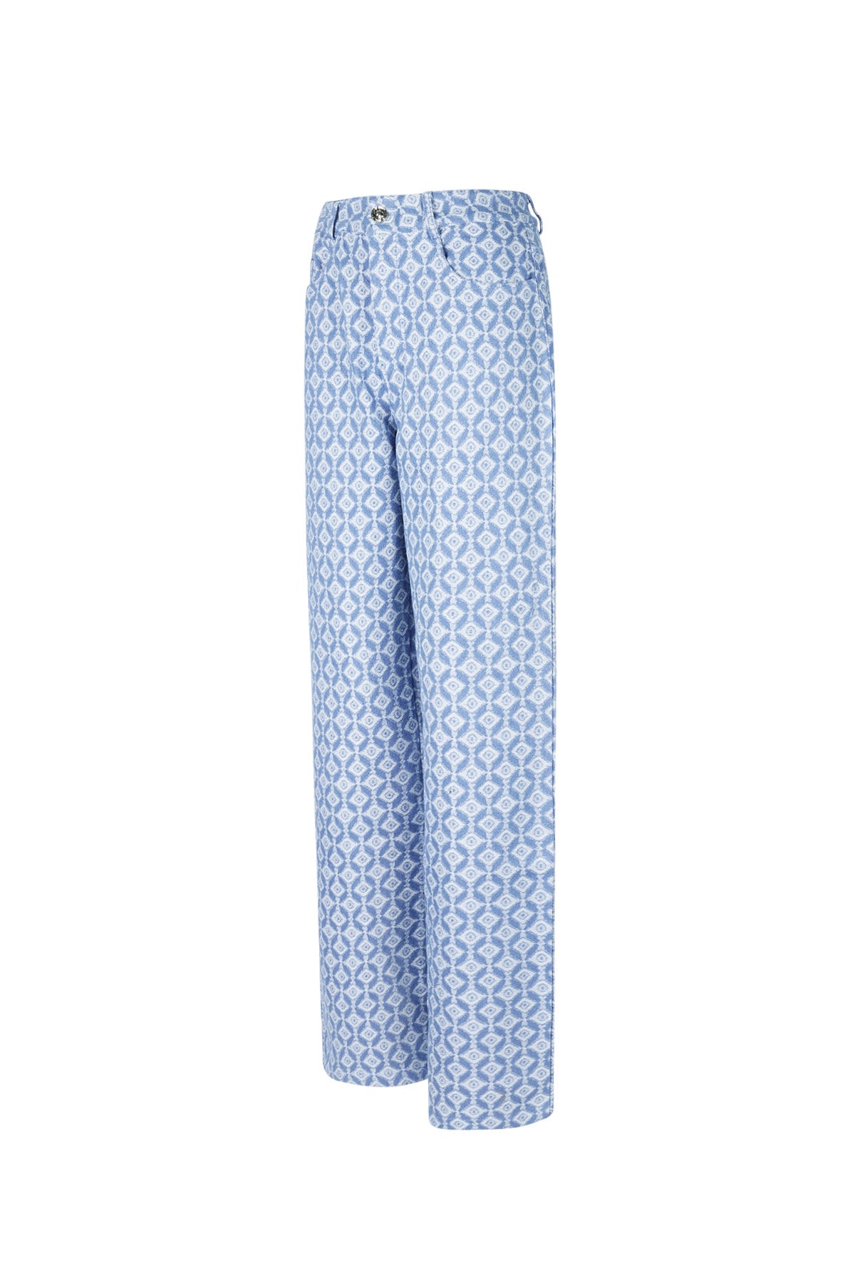 Damen Hose Geometrisch | Baumwolle | Mehrfarbig