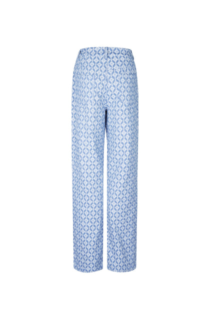 Damen Hose Geometrisch | Baumwolle | Mehrfarbig