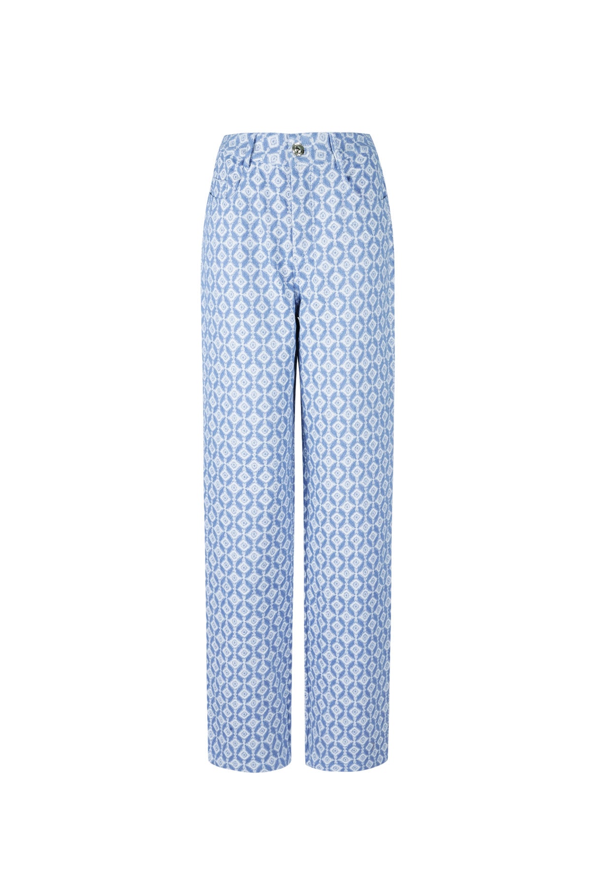 Damen Hose Geometrisch | Baumwolle | Mehrfarbig