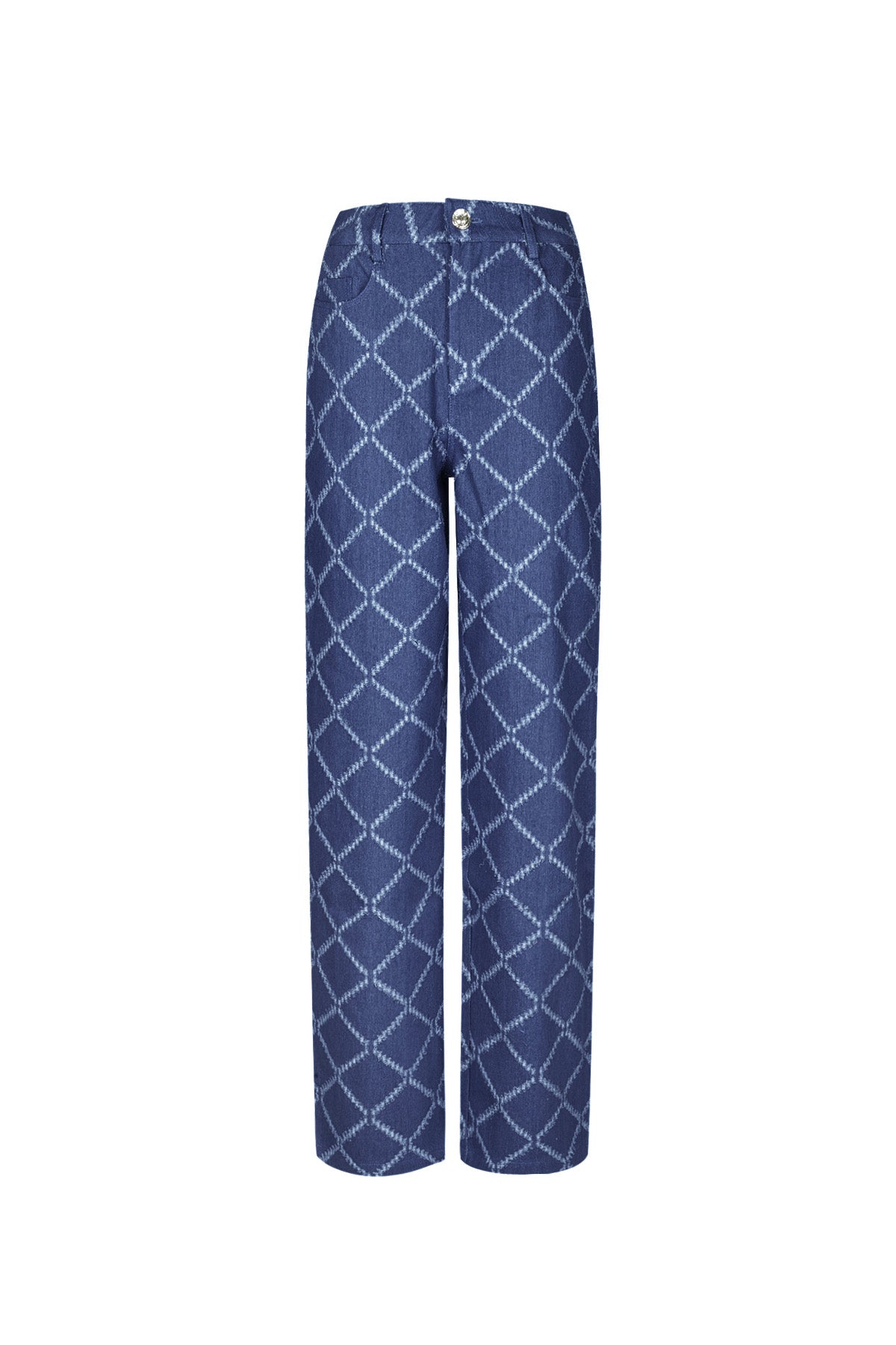 damen hose karo baumwolle | baumwolle | mehrfarbig