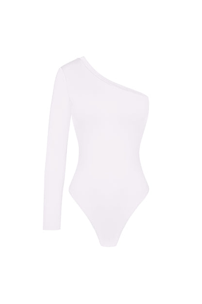 Polyester Damen Ein-Schulter Body Asymmetrisches Design