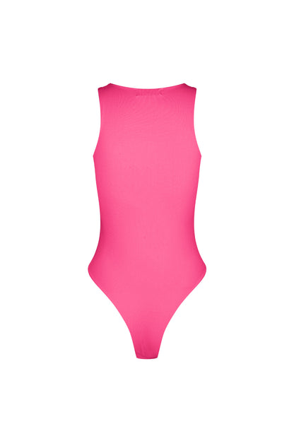 Polyester Damen Ärmelloses Body High Neck Form-Fitting