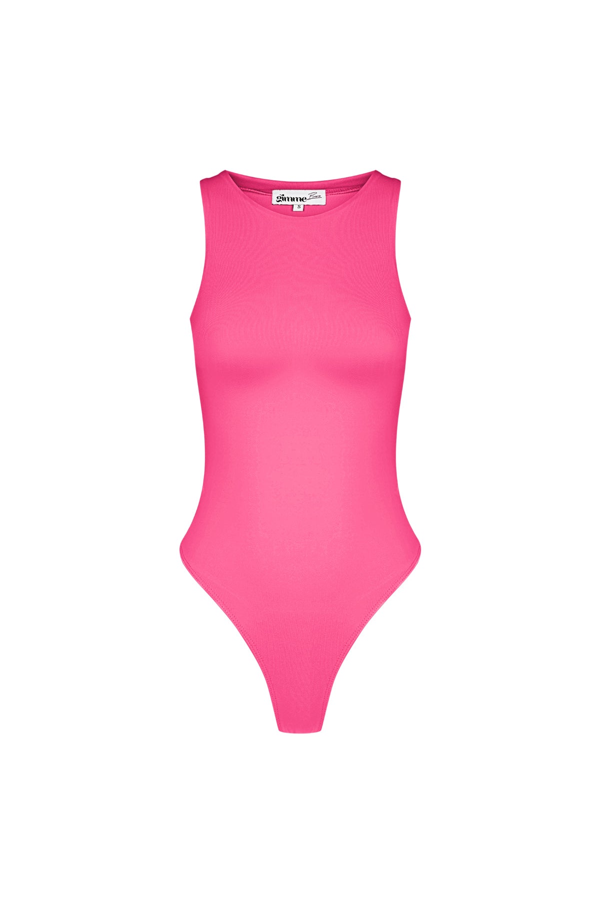 polyester damen ärmelloses body high neck form-fitting