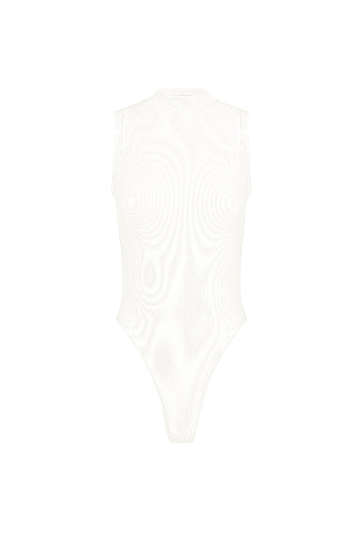 viskose damen ärmelloses bodysuit hoher kragen minimalistisches design