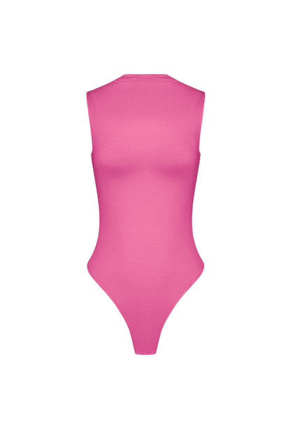 Elastisches Strick Damen Body Hochkragen Minimalistisches Design