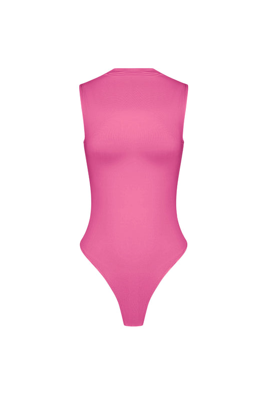Elastisches Strick Damen Body Hochkragen Minimalistisches Design