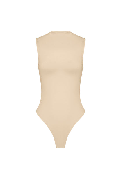 Elastisches Strick Damen Body Hochkragen Minimalistisches Design