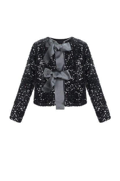 Damen Langarmshirt Schleife Luxus | Polyester | Mehrfarbig
