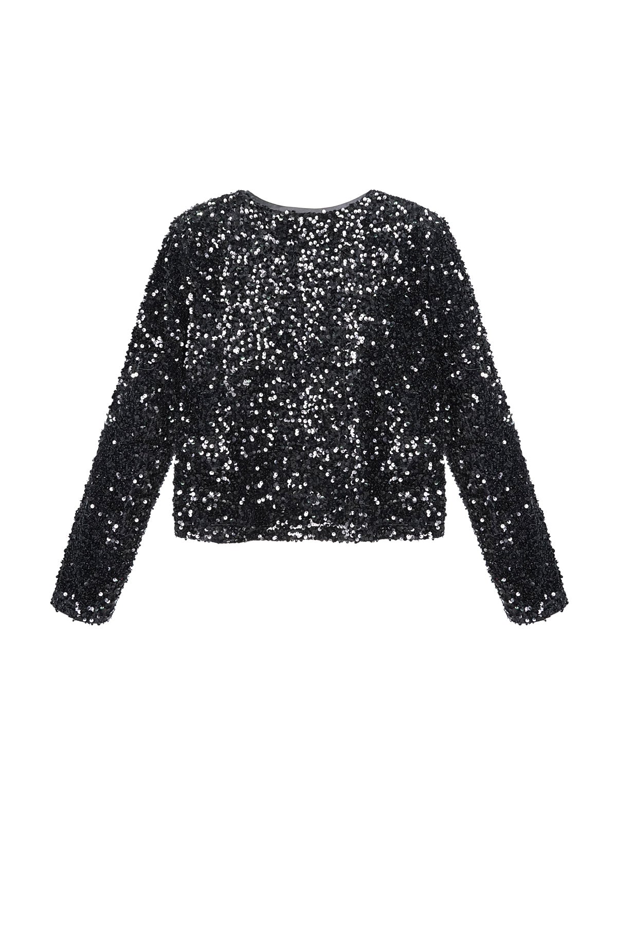 damen langarmshirt schleife luxus | polyester | mehrfarbig