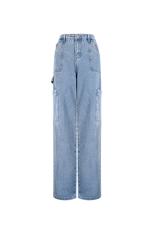 Damen Jeans Medium Indigo | Baumwolle | Blau