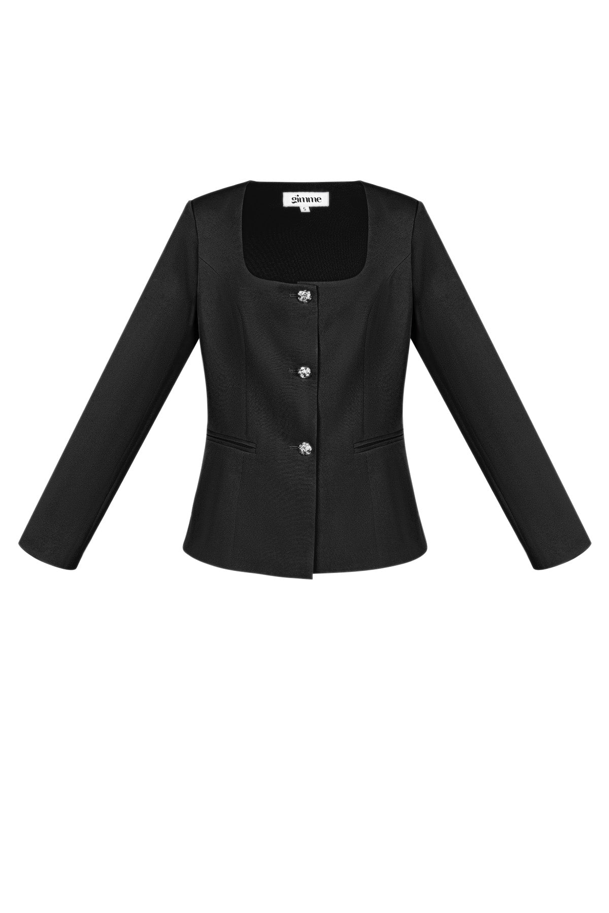 Damen Blazer Tailliert | Quadrat-Ausschnitt | Grün & Flieder