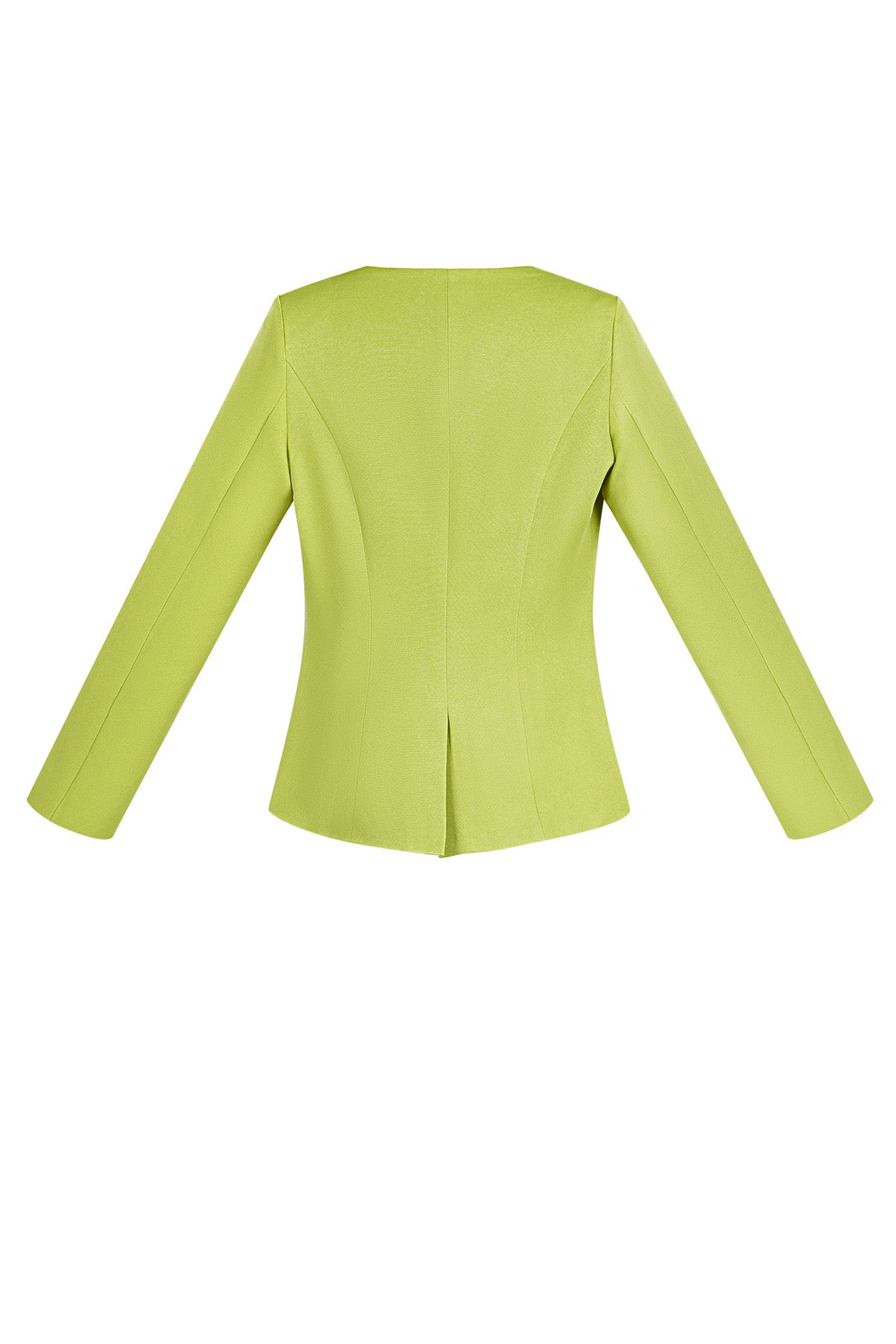 Damen Blazer Tailliert | Quadrat-Ausschnitt | Grün & Flieder