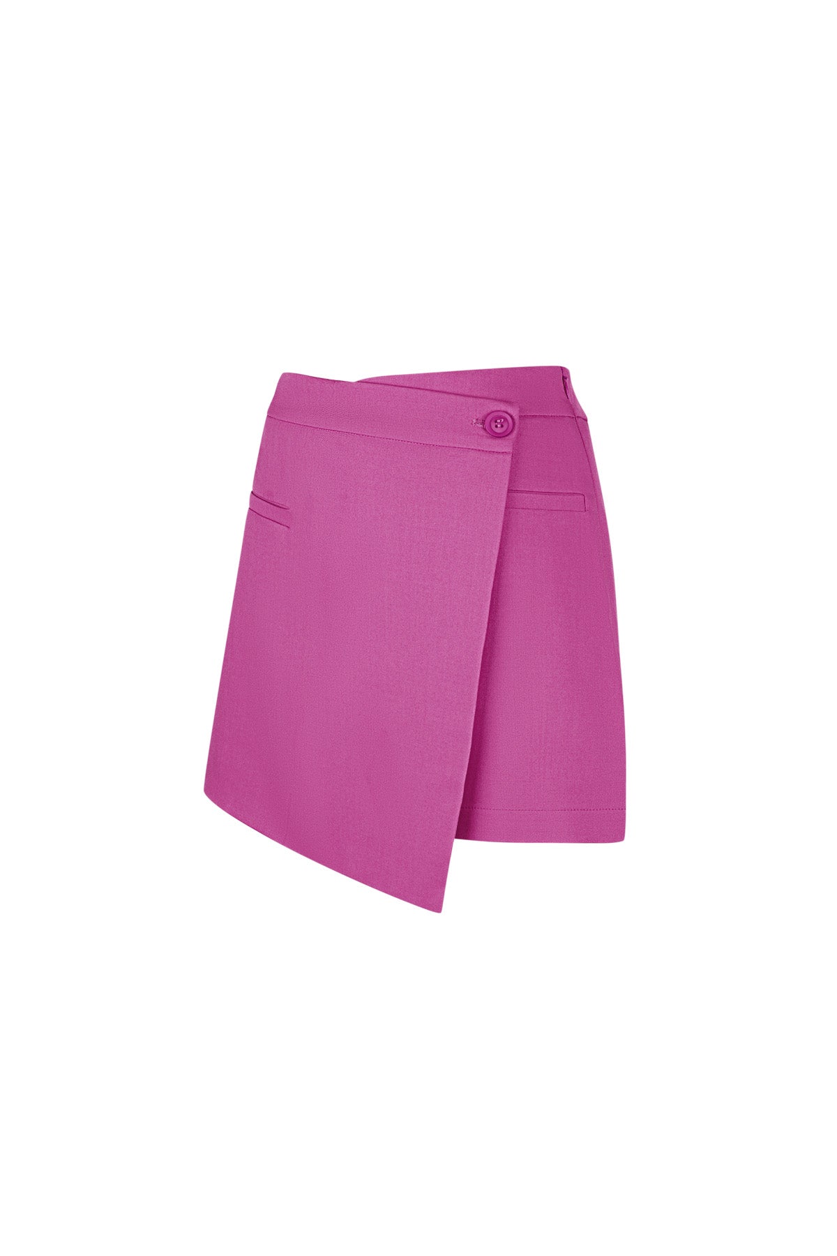 Damen Minirock Asymmetrisch Wrap | Polyester | Mehrfarbig