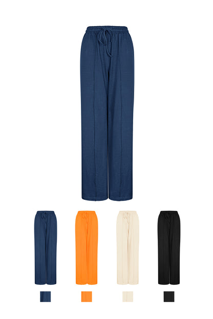 Damen Weithose Zugband | Baumwolle | Mehrfarbig