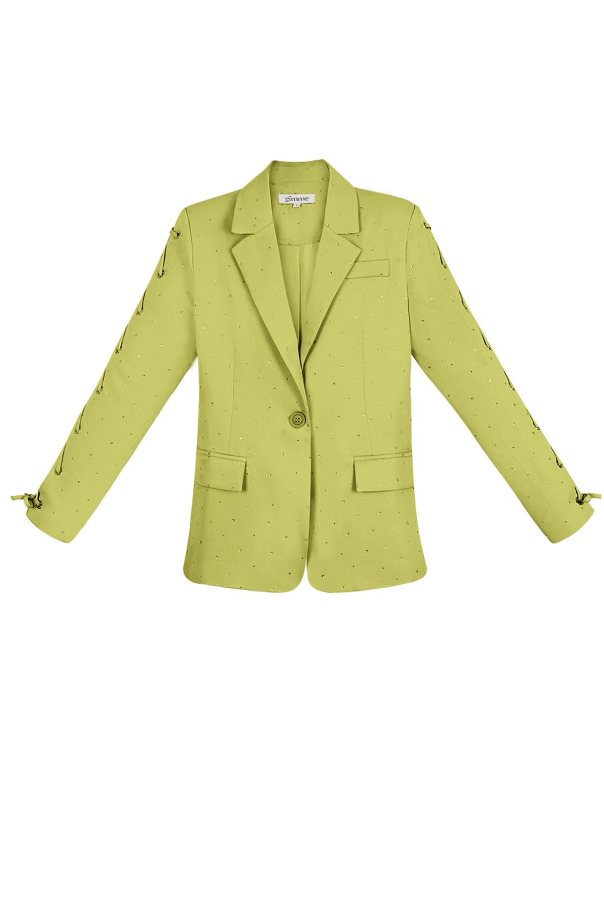 Damen Blazer Set | Schnürmanchetten | Lila & Beige