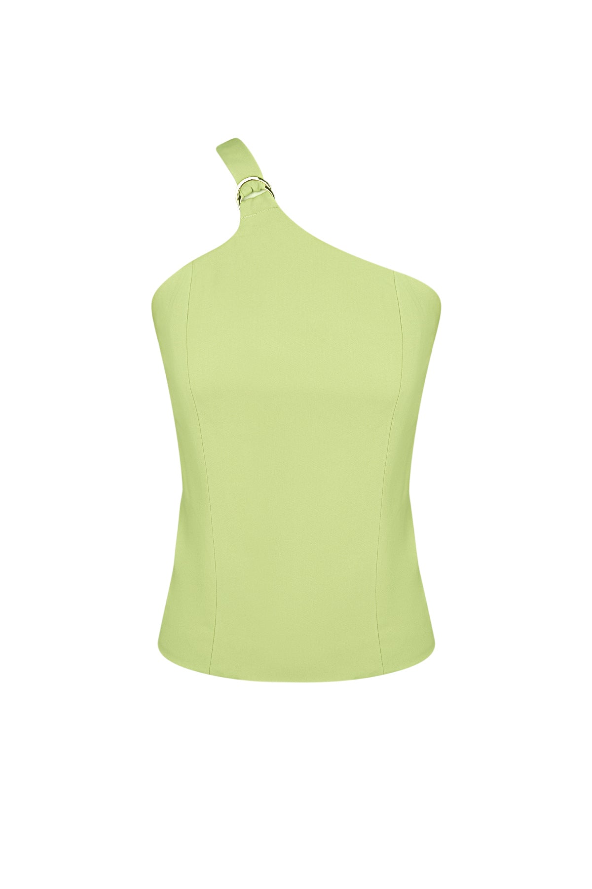 damen top ein-schulter asymmetrisch | polyester | mehrfarbig