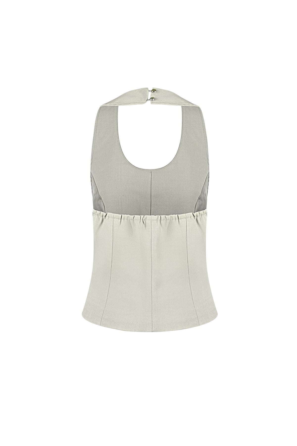 damen top schleife ärmellos | polyester | mehrfarbig