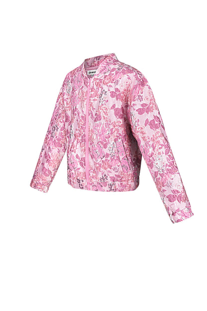 Damen Jacke Blumenmuster Sportlich | Polyester | Mehrfarbig
