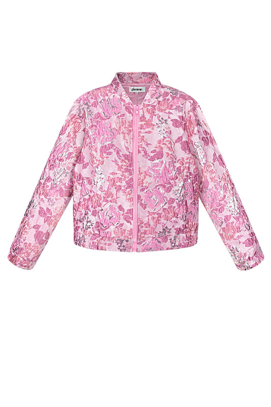 Damen Jacke Blumenmuster Sportlich | Polyester | Mehrfarbig