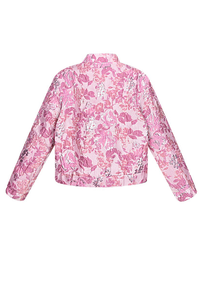 Damen Jacke Blumenmuster Sportlich | Polyester | Mehrfarbig
