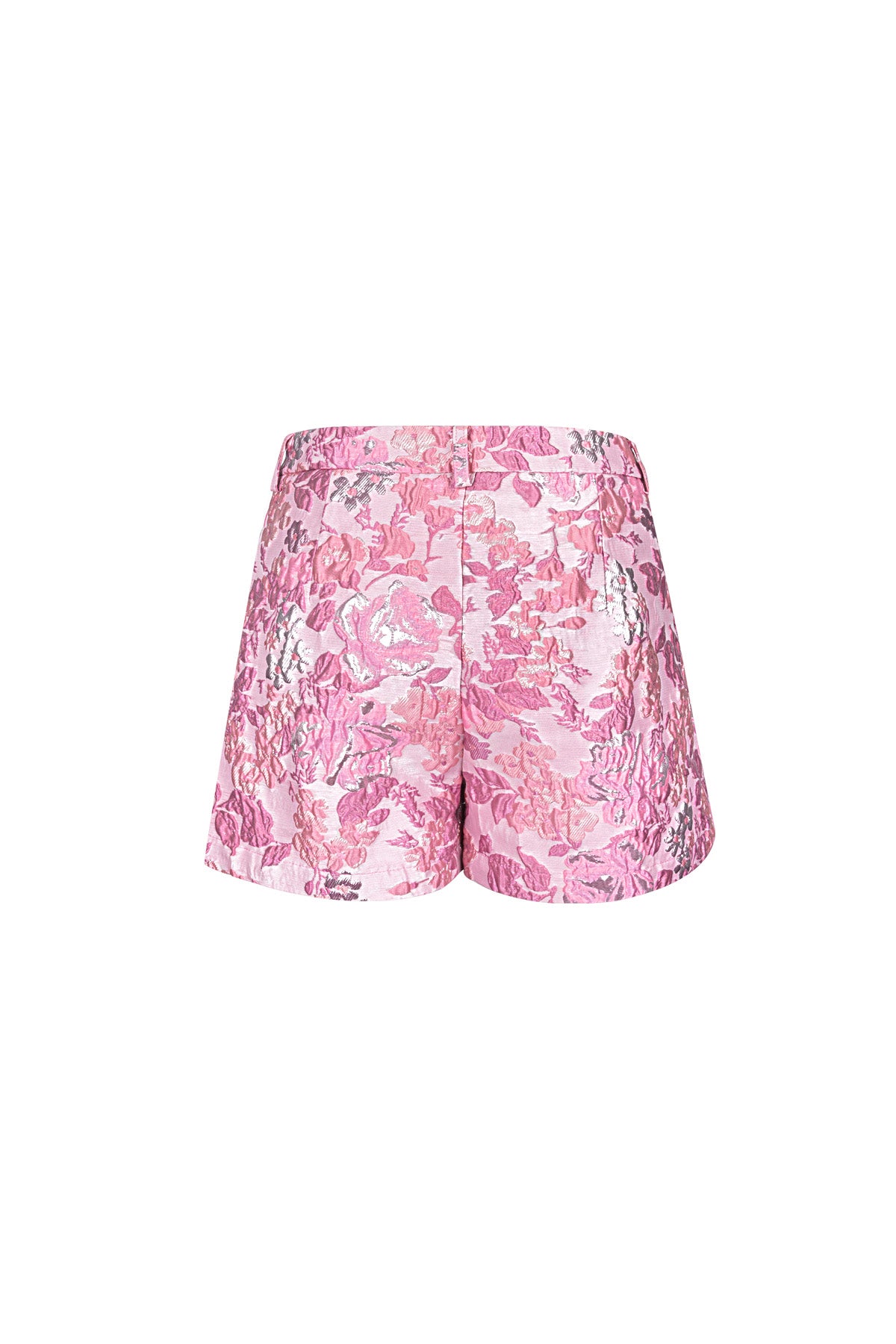 gewebte polyesterfaser damen-shorts elegantes blumenmuster