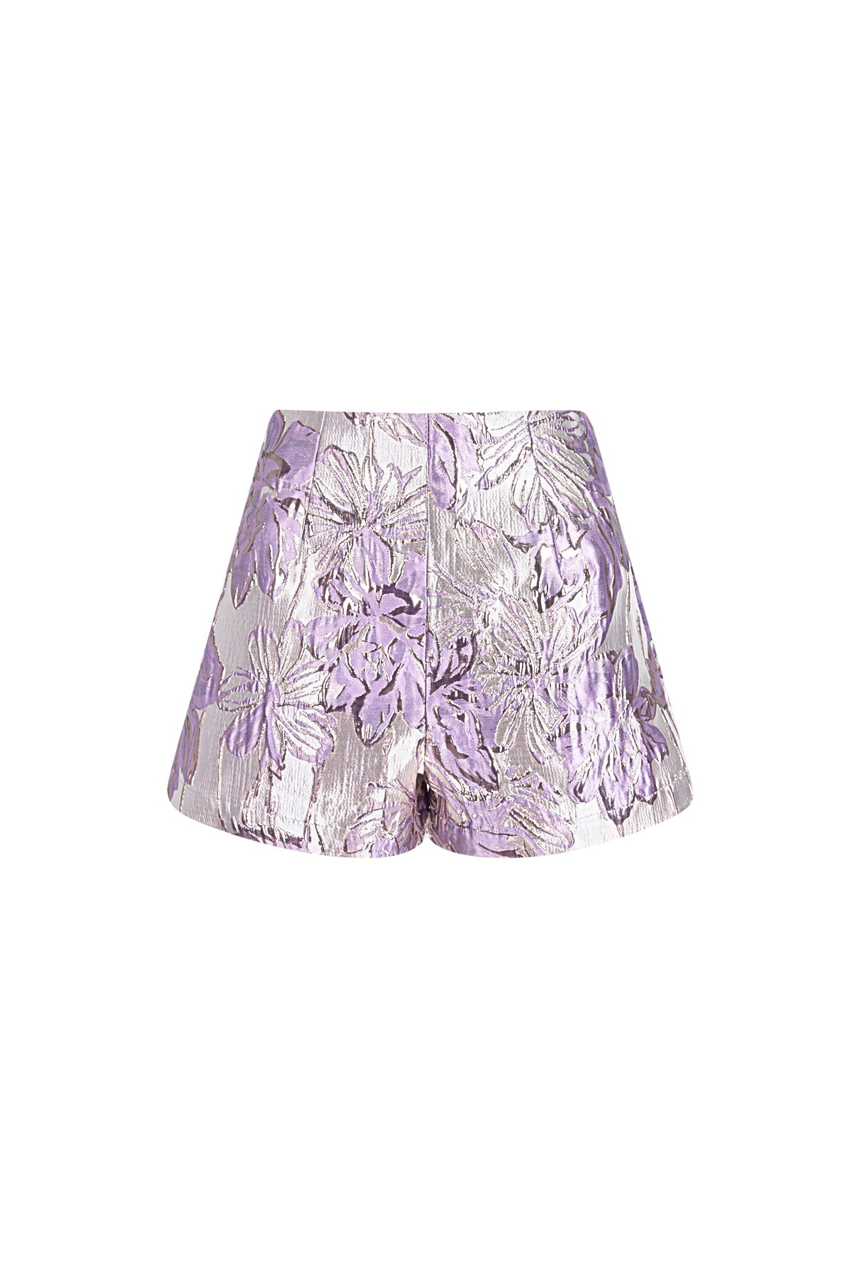 damen shorts hochtailliert blumenmuster | polyester | mehrfarbig