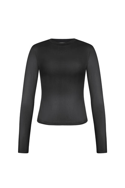 Damen Langarmshirt Bodycon Modern | Polyester | Grün