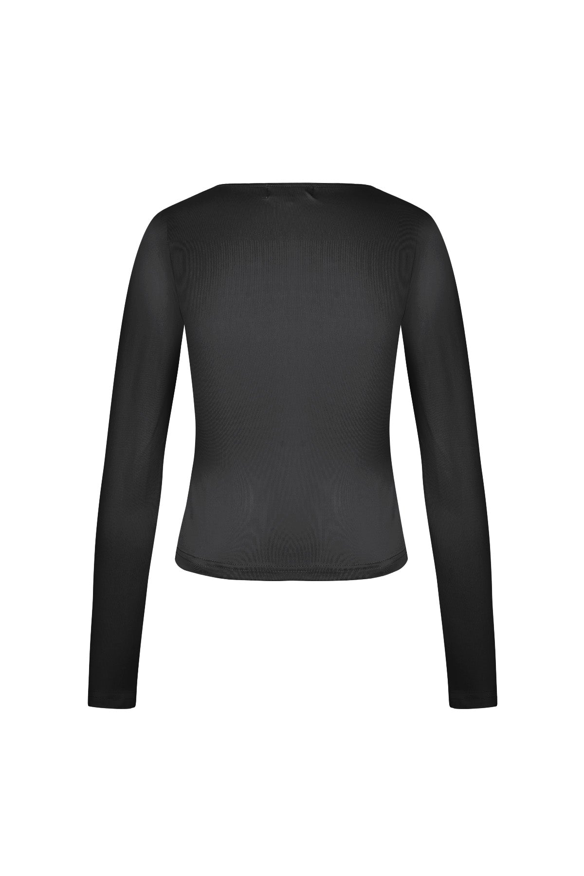 damen crop-top quadrat ausschnitt | polyester | schwarz