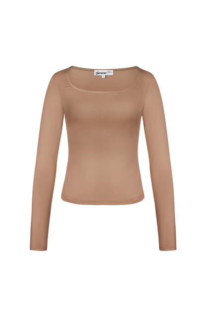Damen Crop-Top Quadrat Ausschnitt | Polyester | Schwarz