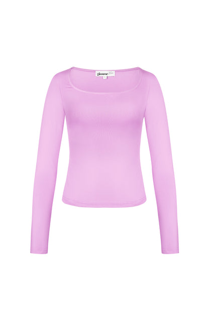 Damen Crop-Top Quadrat Ausschnitt | Polyester | Schwarz