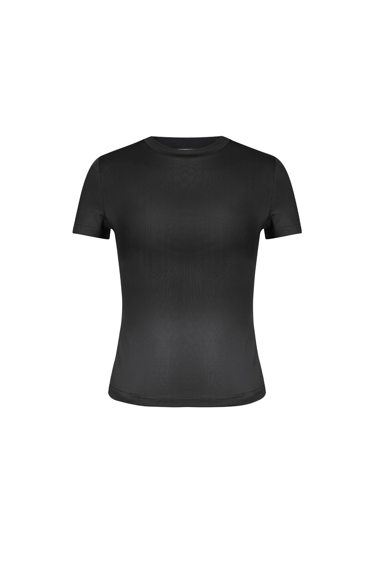 Damen Top Bodycon Kurzarm | Polyester | Braun