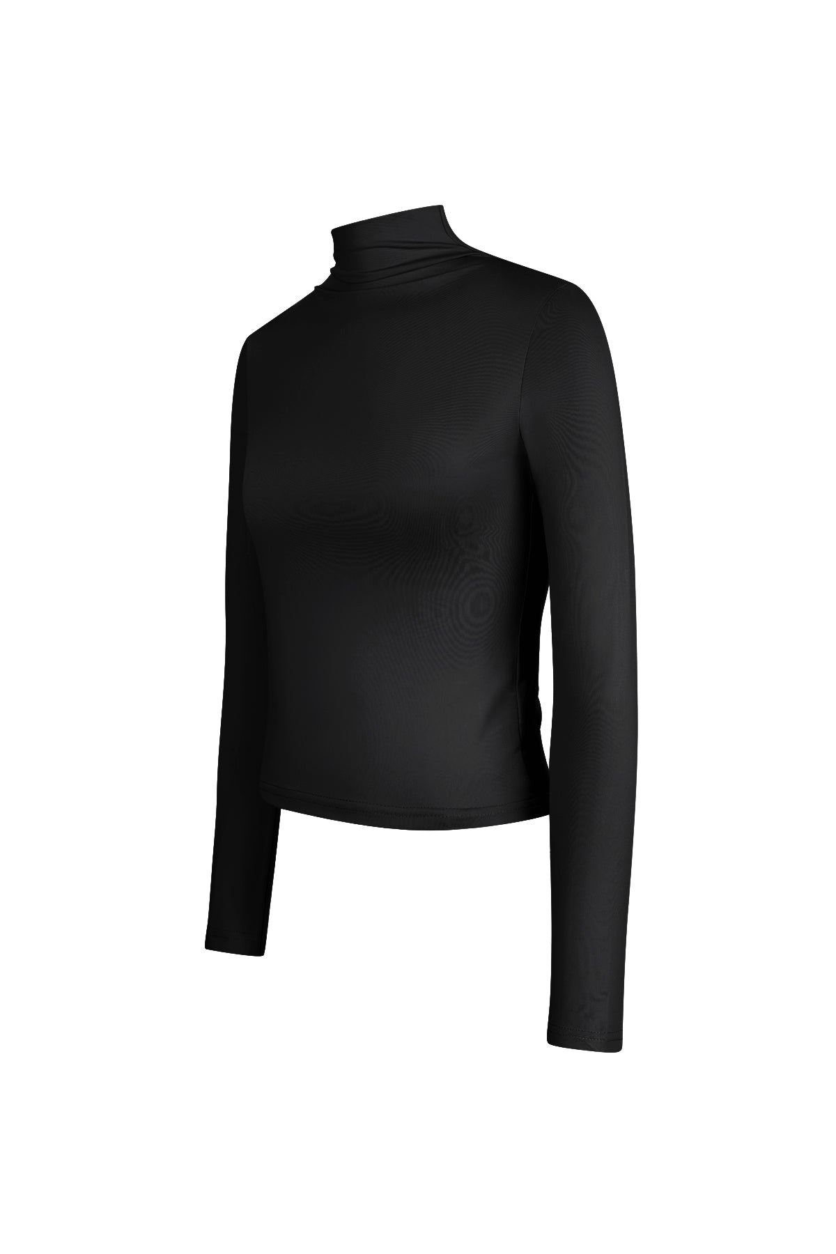 Damen Langarmshirt Rippstrick Stehkragen | Polyester | Mehrfarbig
