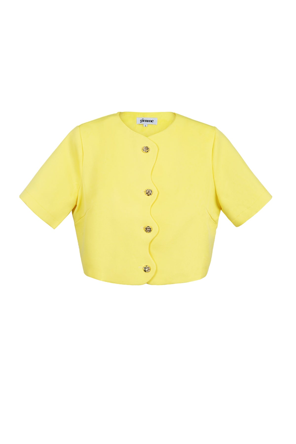 damen top kurzarm knopfleiste | polyester | mehrfarbig