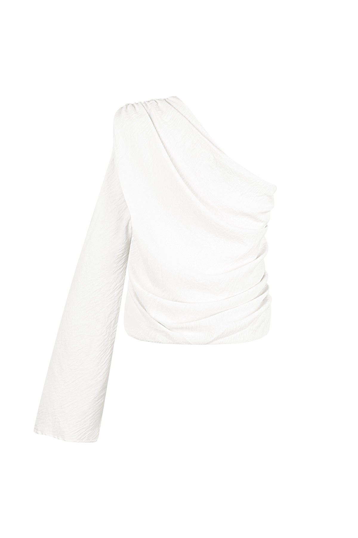 Damen Langarmshirt Ein-Schulter Asymmetrisch | Polyester | Mehrfarbig