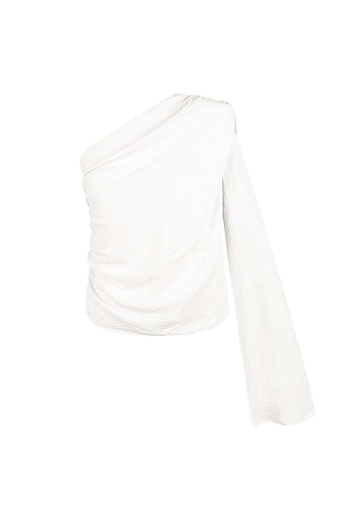 damen langarmshirt ein-schulter asymmetrisch | polyester | mehrfarbig