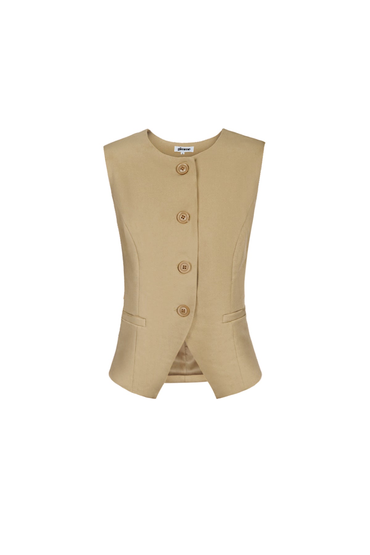 Damen Top Strukturiert Knopf | Polyester | Mehrfarbig
