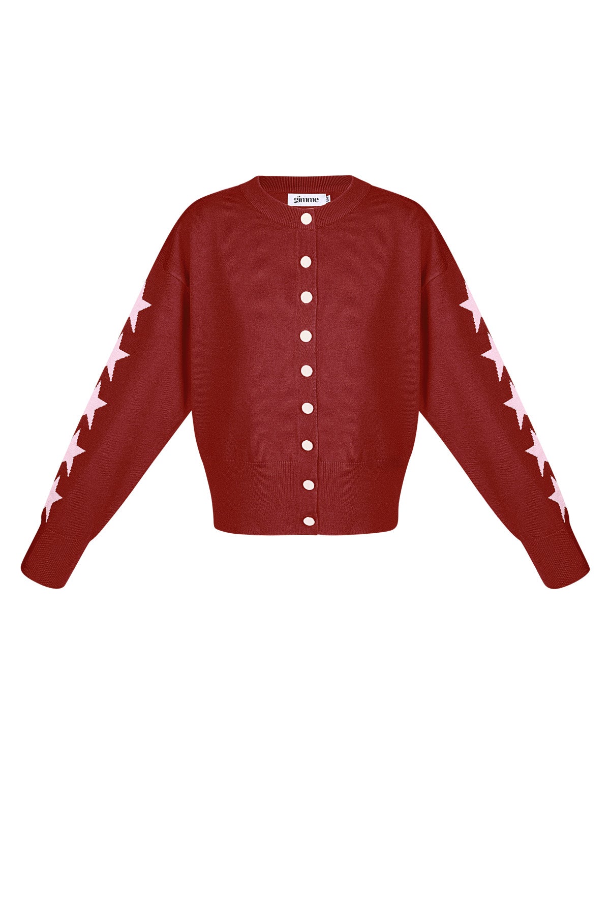 damen cardigan kurz sternmuster | viskose | mehrfarbig