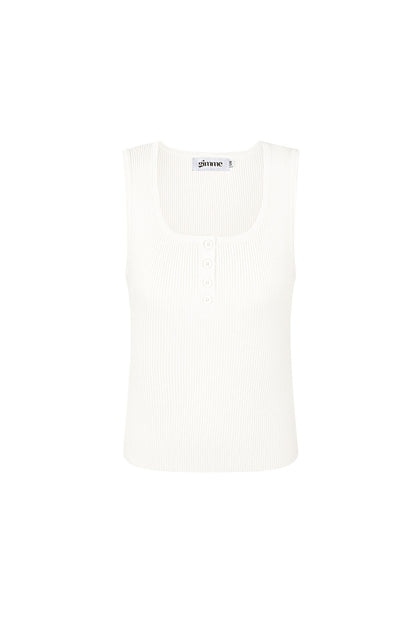 Damen Top Rippstrick Knopfleiste | Viskose | Mehrfarbig