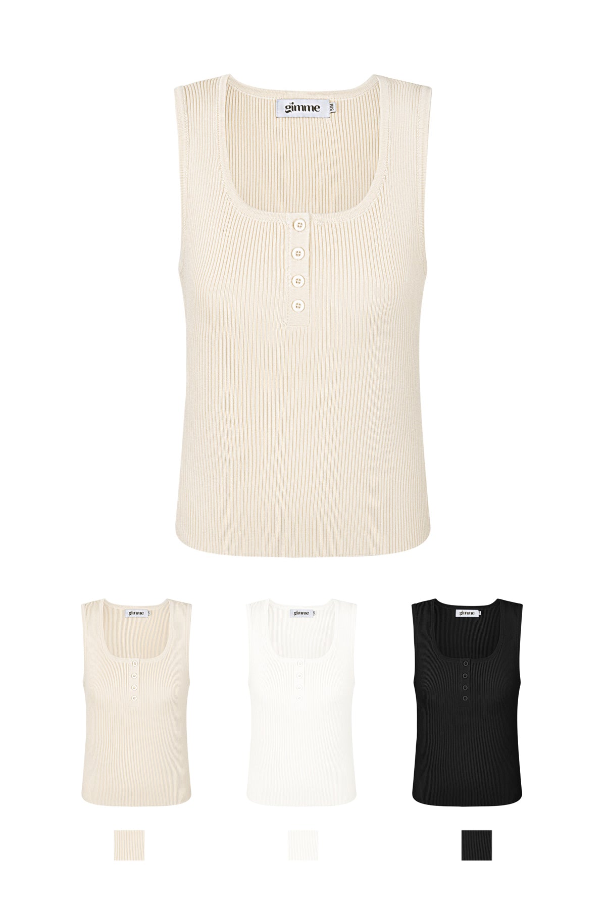 damen top rippstrick knopfleiste | viskose | mehrfarbig