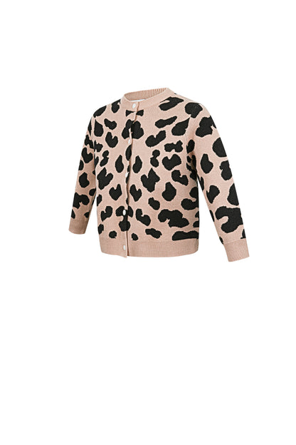 Damen Cardigan Leopardenmuster Viskose | Viskose | Mehrfarbig