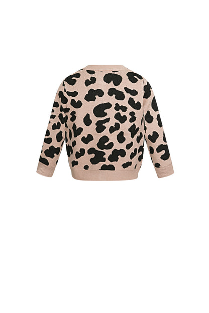 Damen Cardigan Leopardenmuster Viskose | Viskose | Mehrfarbig