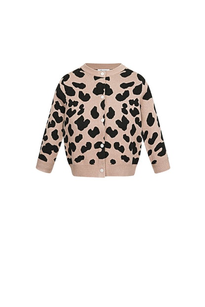 Damen Cardigan Leopardenmuster Viskose | Viskose | Mehrfarbig