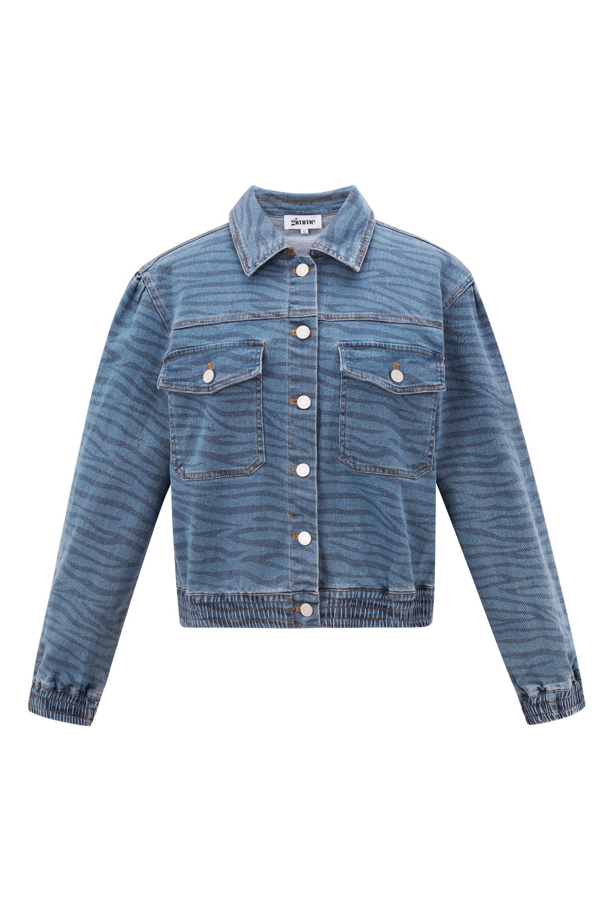 Damen Jeansjacke Tigerstreifen | Denim | Blau