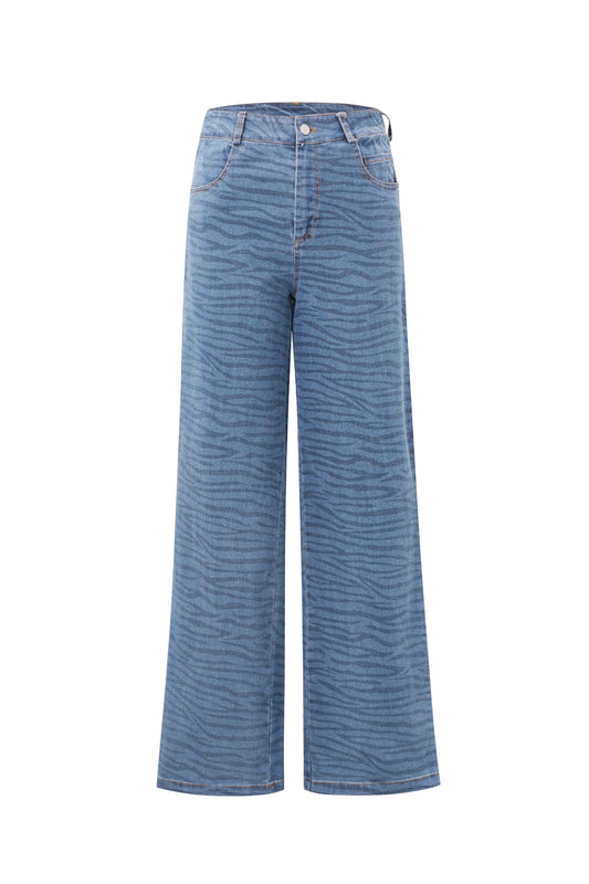 Damen Jeans Indigo | Baumwolle | Blau